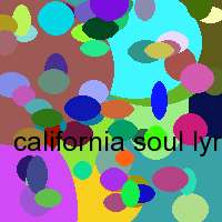 california soul lyrics